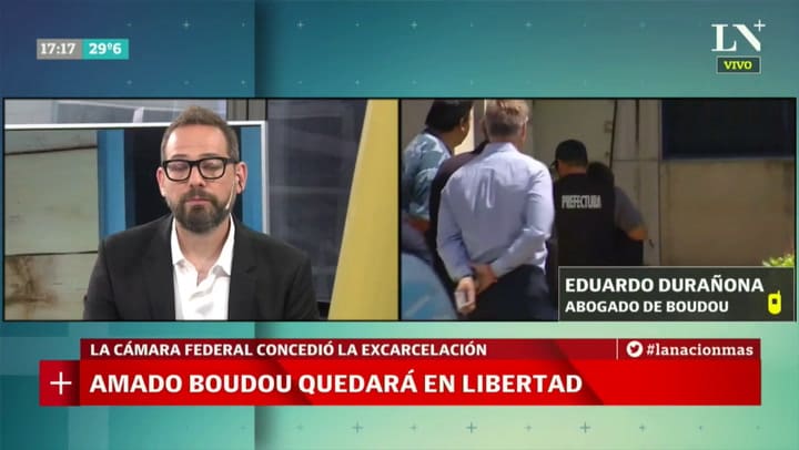 Habla el abogado de Amado Boudou quien fue excarcelado