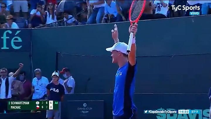 Diego Schwartzman consiguió recuperarse y dejó 2-0 a la Argentina sobre República Checa