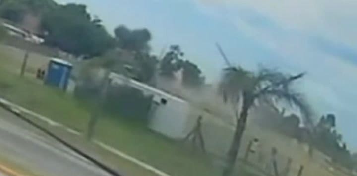 Así fue el accidente del avión que se estrelló en el aeropuerto de San Fernando