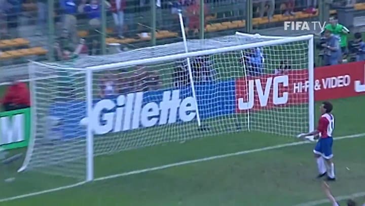 El gol de oro de Blanc eliminó a Paraguay en Francia 1998