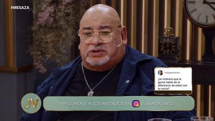 Roly Serrano se cansó de los comentarios de la gente por la edad de su novia