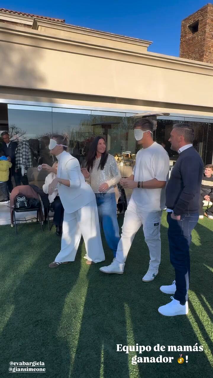 El entretenido juego que organizaron en el baby shower de Eva Bargiela y Gianluca Simeone