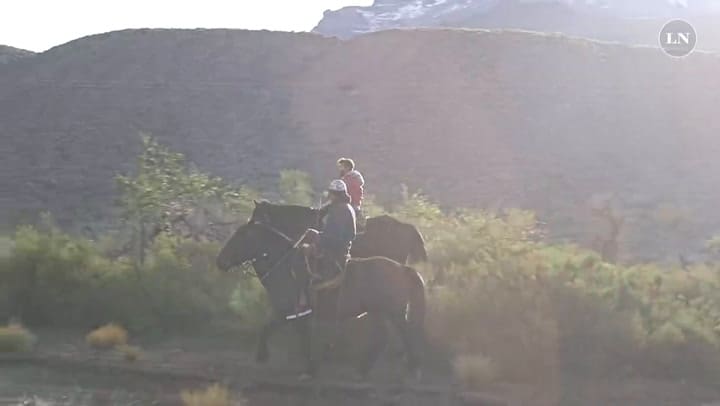 Tiziano Alfaro tiene 16 años y vive en el Paraje Pichi Neuquén, casi al límite con Chile