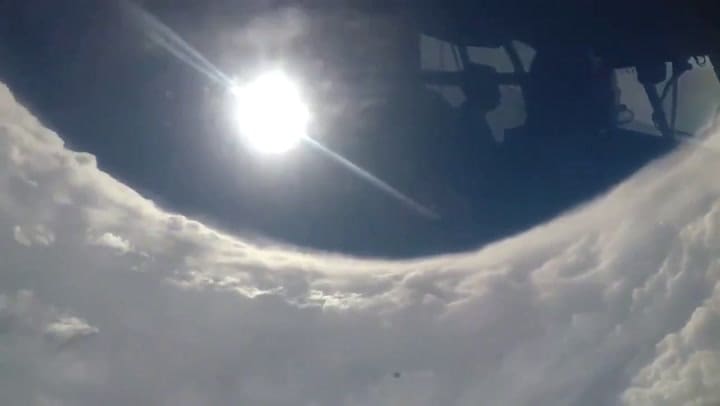 El ojo del huracán Dorian - Fuente: Twitter