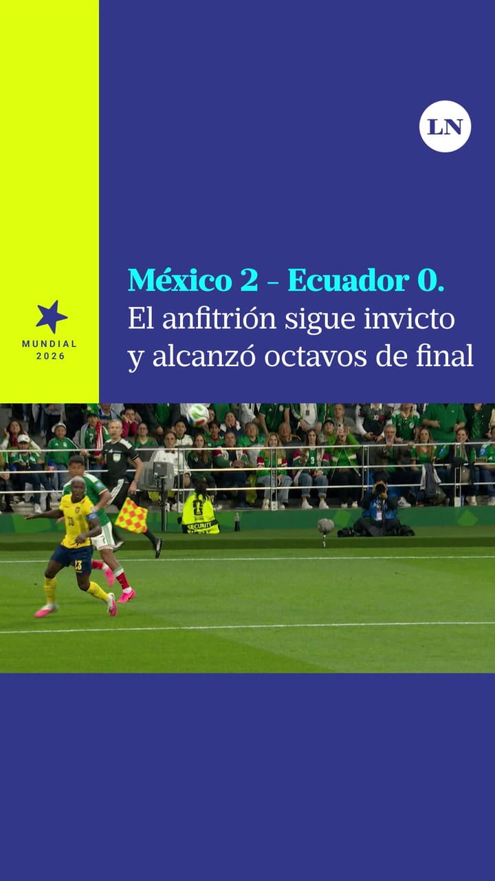 México le ganó 2 a 0 a Ecuador y avanzó a octavos de final