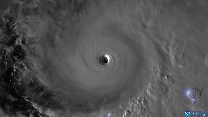 Las increíbles imágenes desde el espacio con la trayectoria y el ojo del huracán Melissa