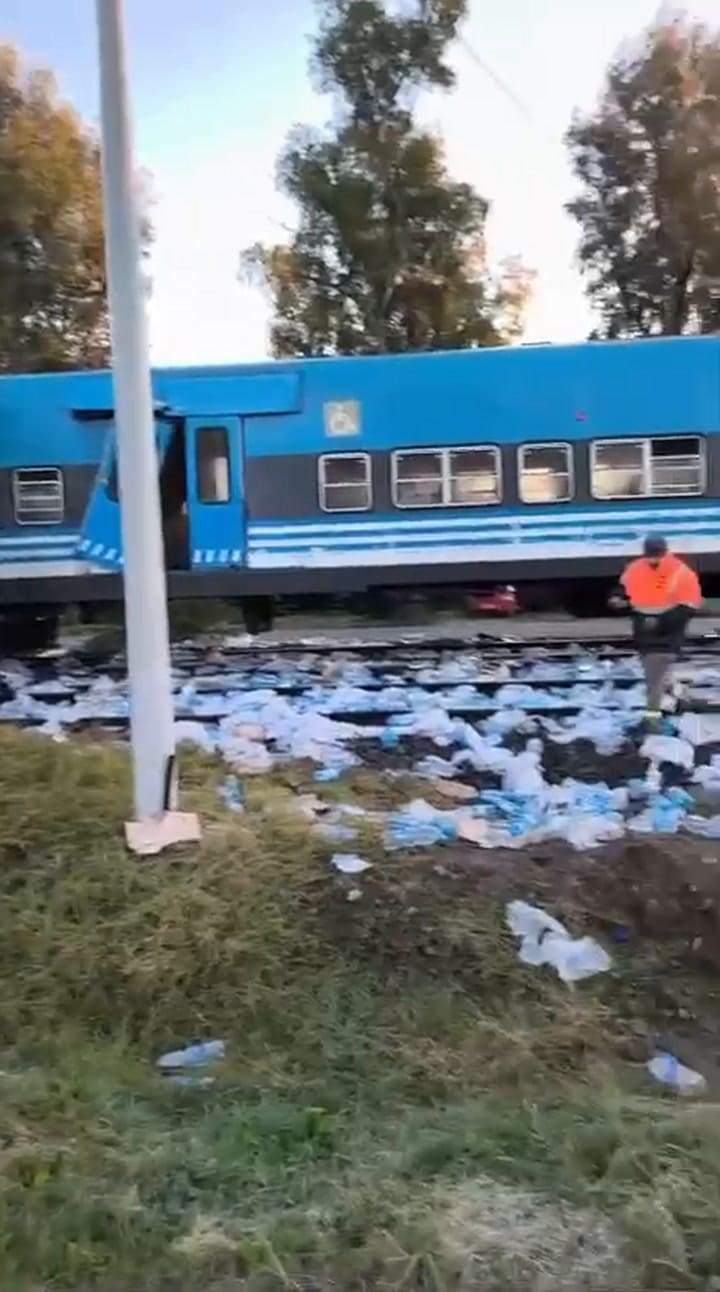Choque en Pilar: un tren embistió a un camión y afectó el servicio del San Martín