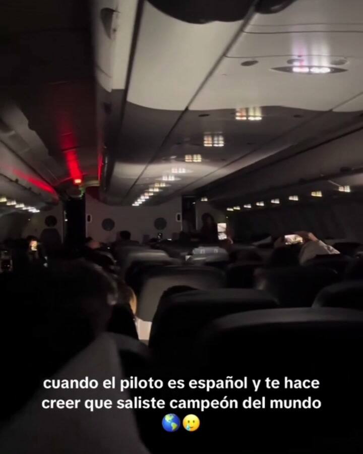 El video que subió una de las pasajeras
