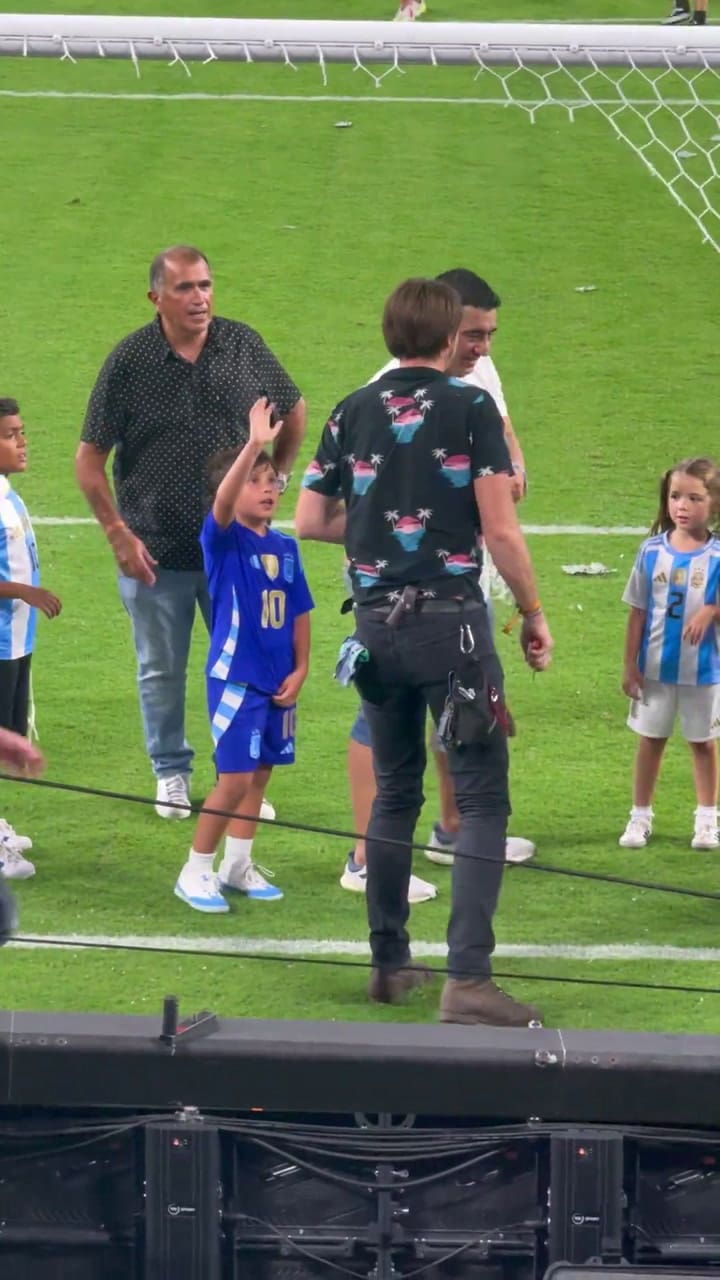 El “mangazo” de Mateo Messi en la final de la Copa América que enterneció a todos