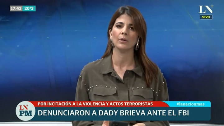 Denunciaron a Dady Brieva ante el FBI por 'incitar a la violencia y propiciar actos terroristas'