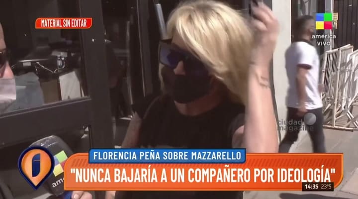Florencia Peña respondió a las críticas de Érica Rivas