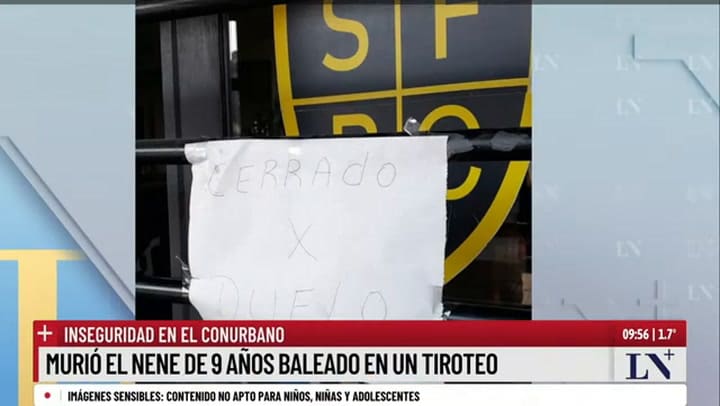 Murió el nene de 9 años que quedó en medio de un tiroteo; los ladrones se enfrentaron con un policía