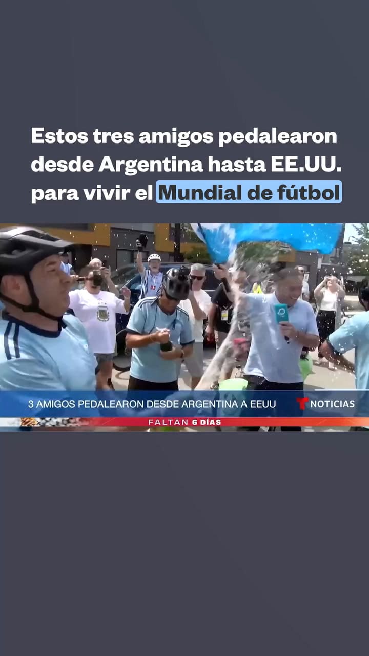 Lo lograron: tres amigos viajaron en bicicleta por 17 países y más de 10.000 millas para ver a Messi en el Mundial