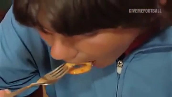 Nadal, de jóven con su familia en Manacor