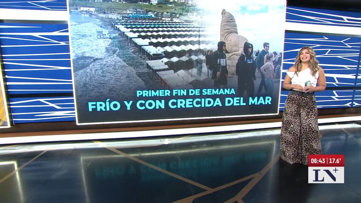 Mar del Plata: frio, vientos y crecida del mar