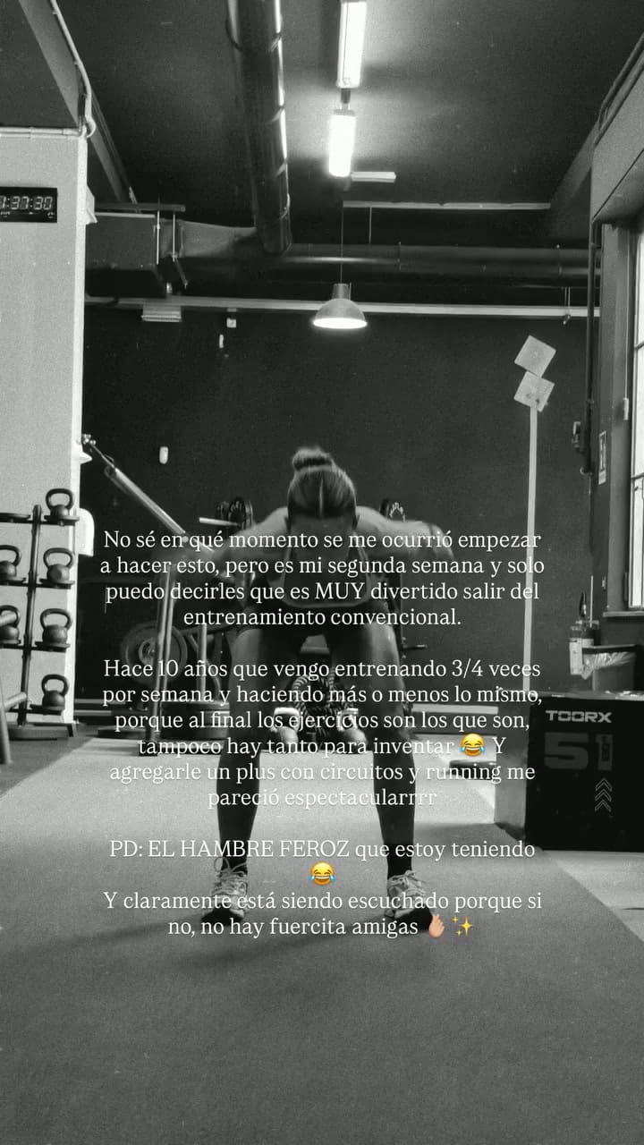 El entrenamiento de Agus Gandolfo