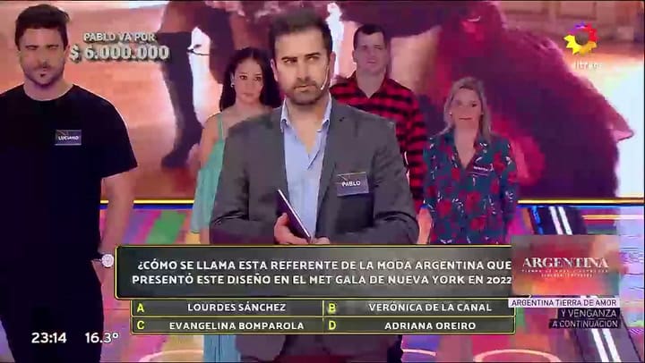 Pablo volvió a ganar Los 8 escalones