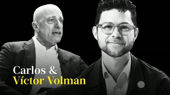 Víctor Volman con Carlos Pagni