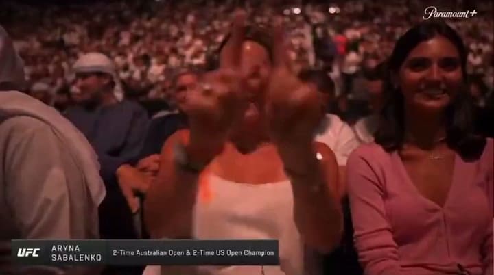 La organización de la UFC tuvo un error doble al presentar a Aryna Sabalenka