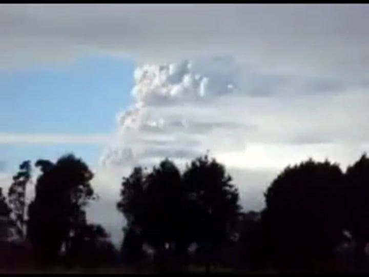 La erupción del volcán Puyehue (YouTube)