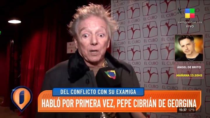 Pepe Cibrian sobre los dichos de Georgina Barbarossa: 'Se perdió una amistad de por vida'