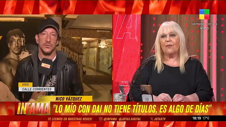 Nico Vazquez nego la infidelidad en la pareja con Gimena Accardi