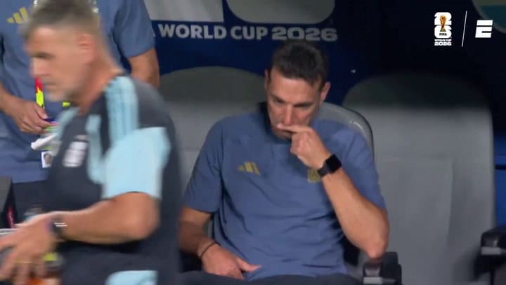 La emoción de Scaloni