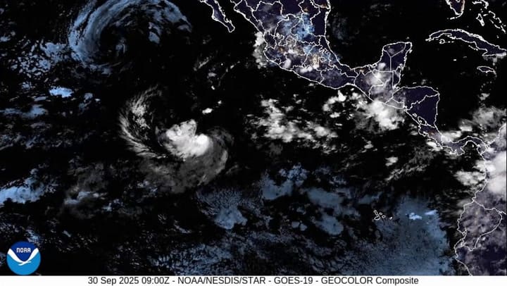 Nueva depresión tropical en el Pacífico