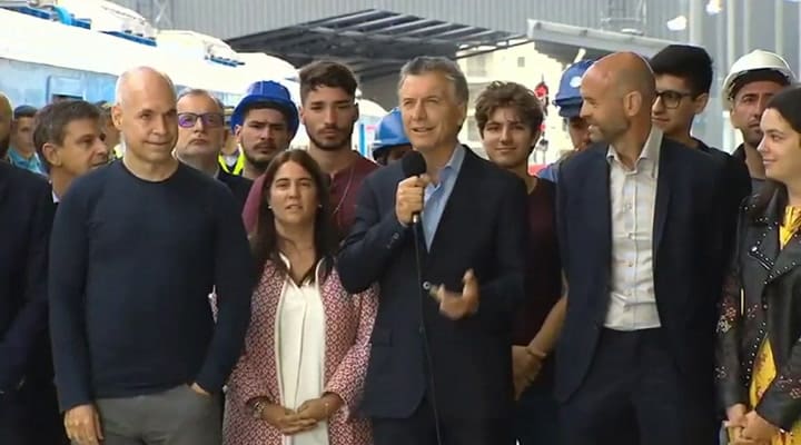 Mauricio Macri inauguró la Estación Sáenz - Gentileza: Casa Rosada