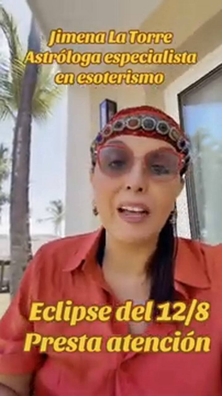 Cómo repercute el eclipse, según Jimena La Torre