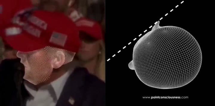 La dramatización que muestra lo cerca que pasaron los balazos a Donald Trump