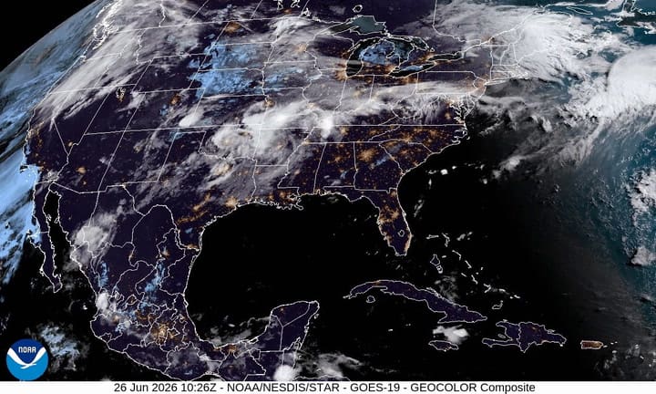 Satélite De La NOAA Hoy