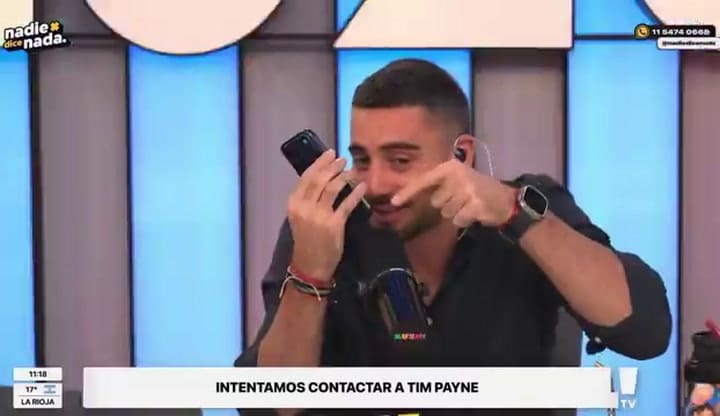 Nico Occhiato llamó en vivio a Tim Payne