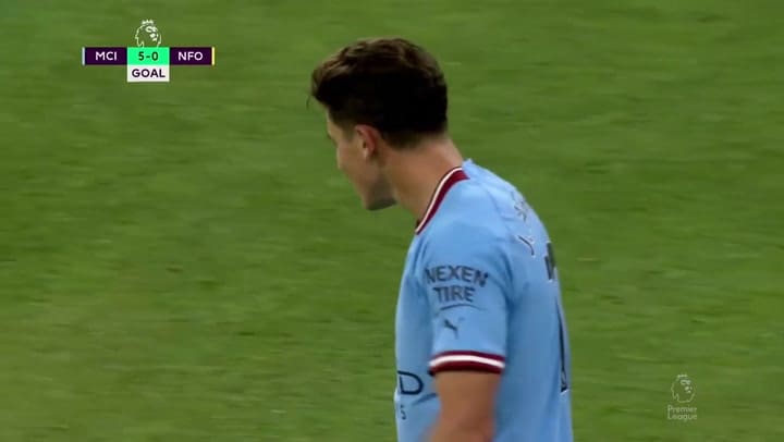 El primer tanto de Julián Álvarez
