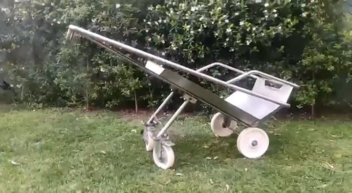El carrito para el traslado de la carne