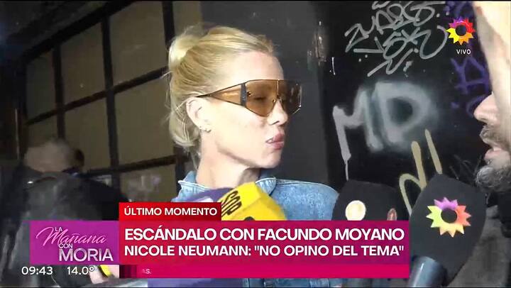 Nicole Neumann se pronunció sobre el escándalo de Facundo Moyano