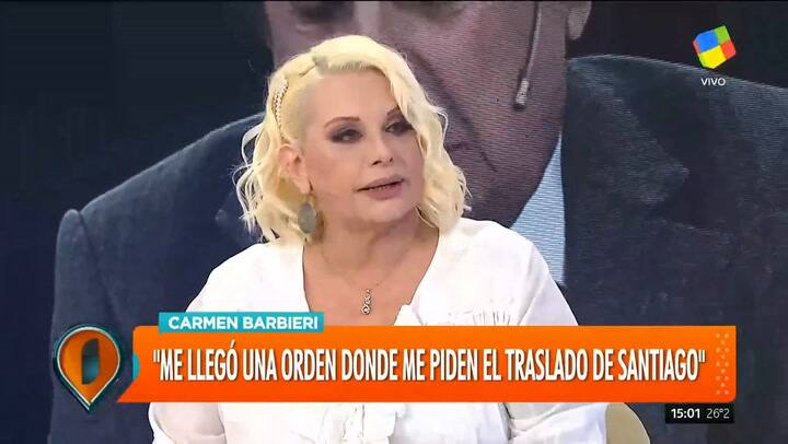 Carmen Barbieri habló sobre la salud de Santiago Bal