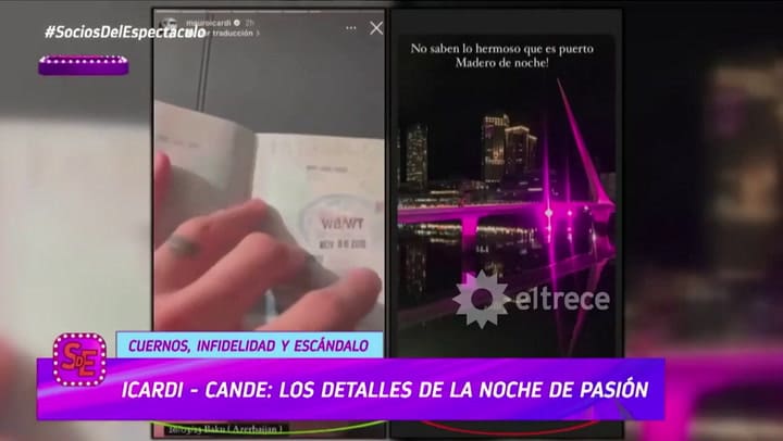 Candela Lecce reafirmó que se encontró con Mauro Icardi en un hotel de Buenos Aires