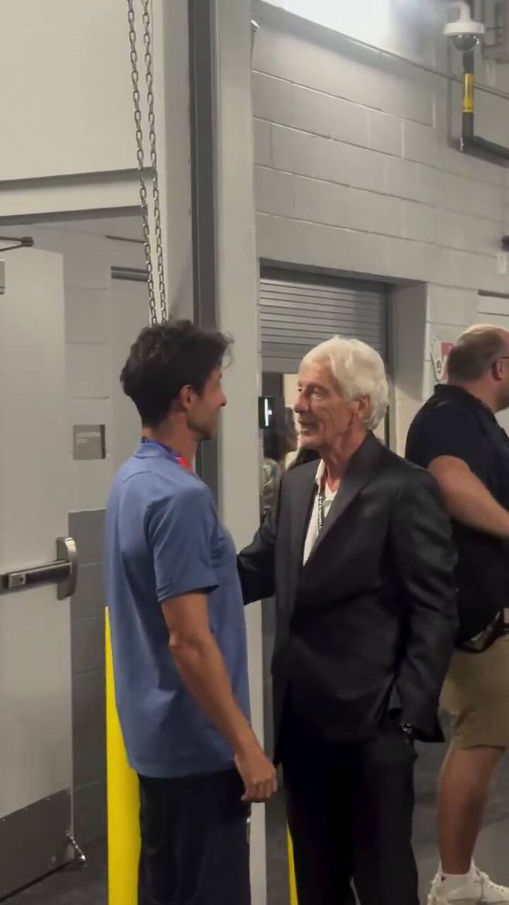 El encuentro entre Pablo Aimar, José Pekerman y Bastian Schweinsteiger