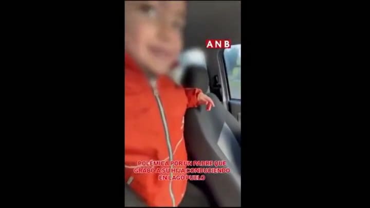 Un padre filmó a su hija de 9 años manejando: “¡Qué grande la piloto!"