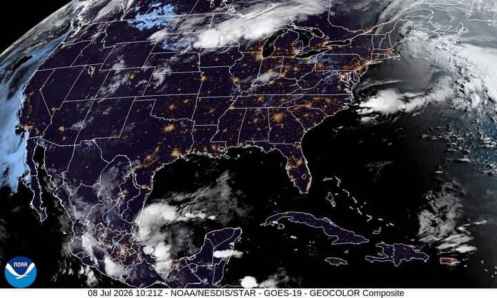Satélite De La NOAA Hoy