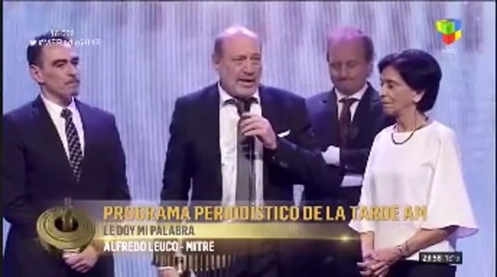 El discurso de Alfredo Leuco en los premios Martín Fierro de radio 2017