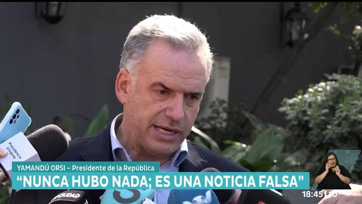 El presidente de Uruguay, Yamandú Orsi