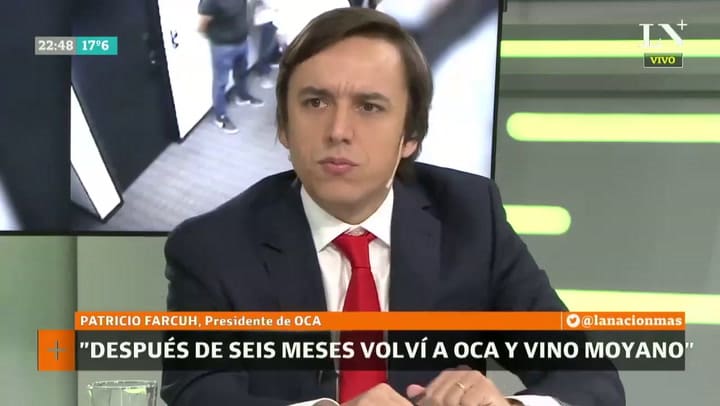 Patricio Farcuh: 'Me tengo que hacer cargo de algo que yo no hice'