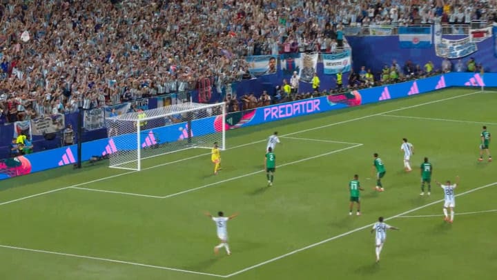 Segundo gol de Argentina vs Argelia