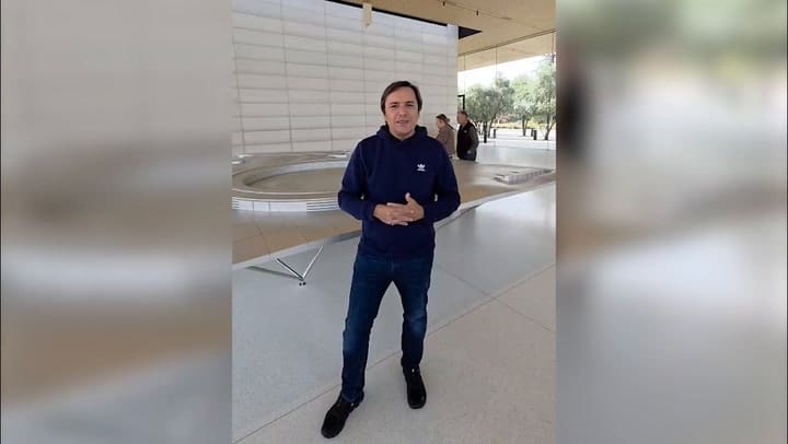 El periodista José del Rio en el área de Silicon Valley