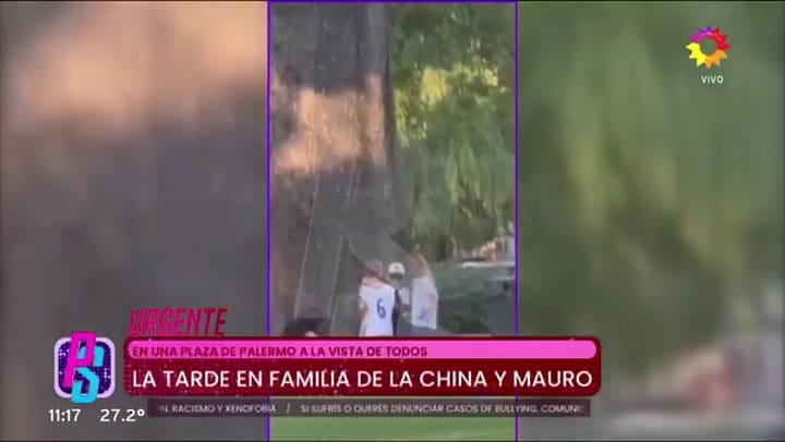 Mauro Icardi con la China Suárez en Palermo