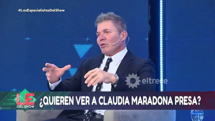Burlando, sobre la demanda millonaria de Claudia Villafañe contra Diego Maradona – Fuente: El Trece