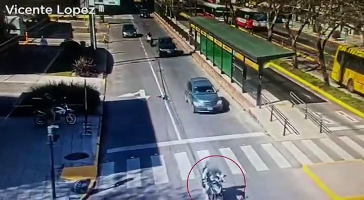 De Belgrano a Vicente López: persecución y detención de motochorros