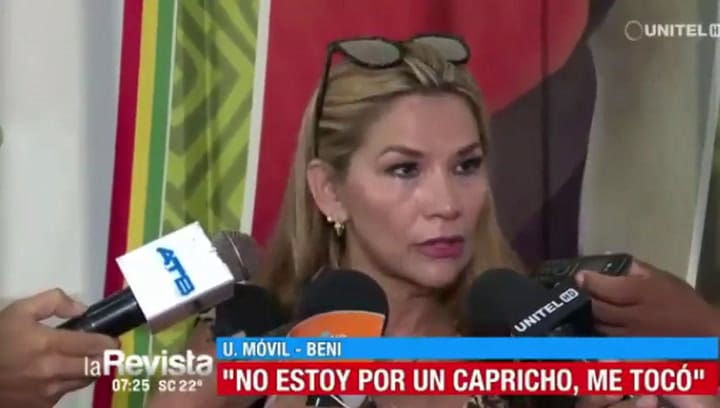 Habló Jeanine Añez, quien deberá asumir la presidencia de Bolivia según la línea sucesoria